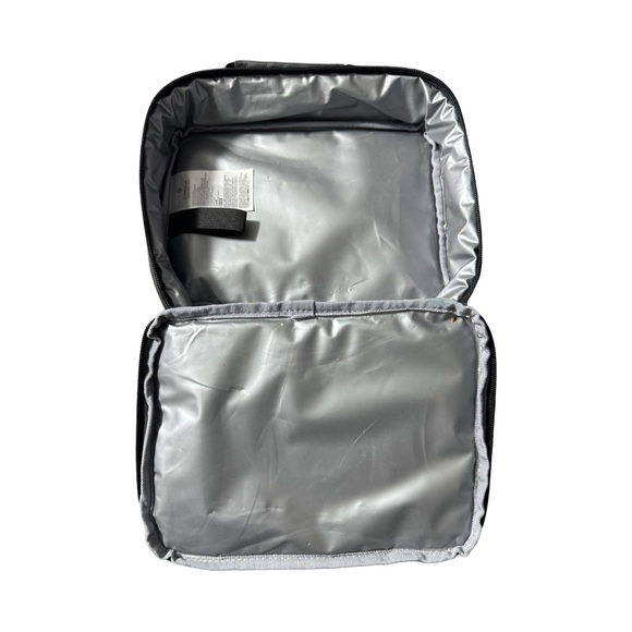 NIKE Youth/Adult Insulated Lunch Box Tote Bag Black & Silver - Picture 3 of 6